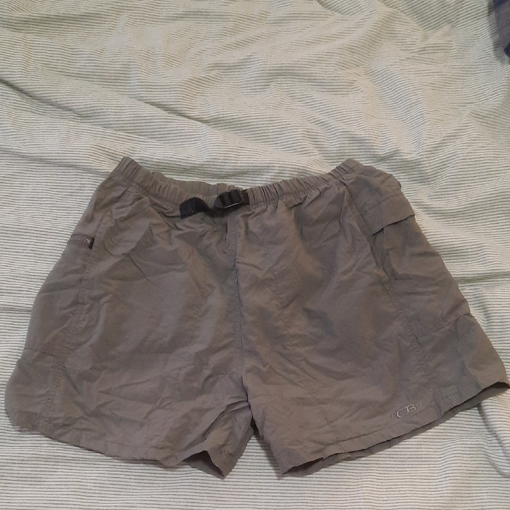 Forest Green Nylon Elastic Shorts CB Sports